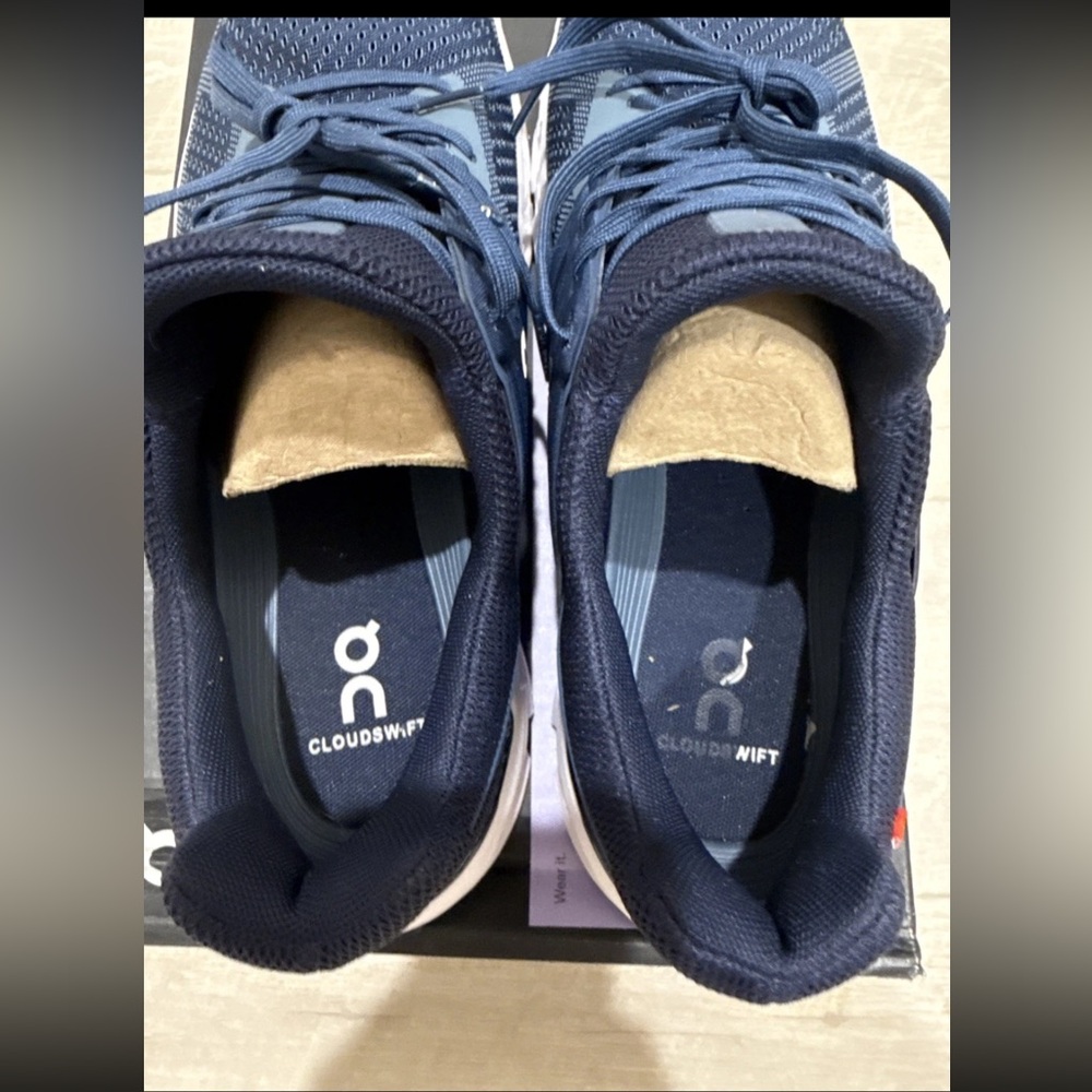 On Running Men's Navy Athletic Shoes - Picture 4 of 5